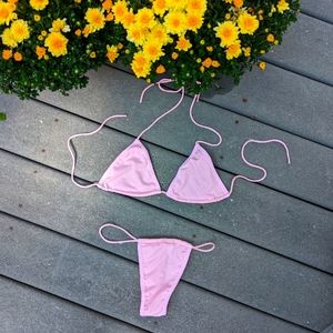 Pastel Pink Bikini Size M